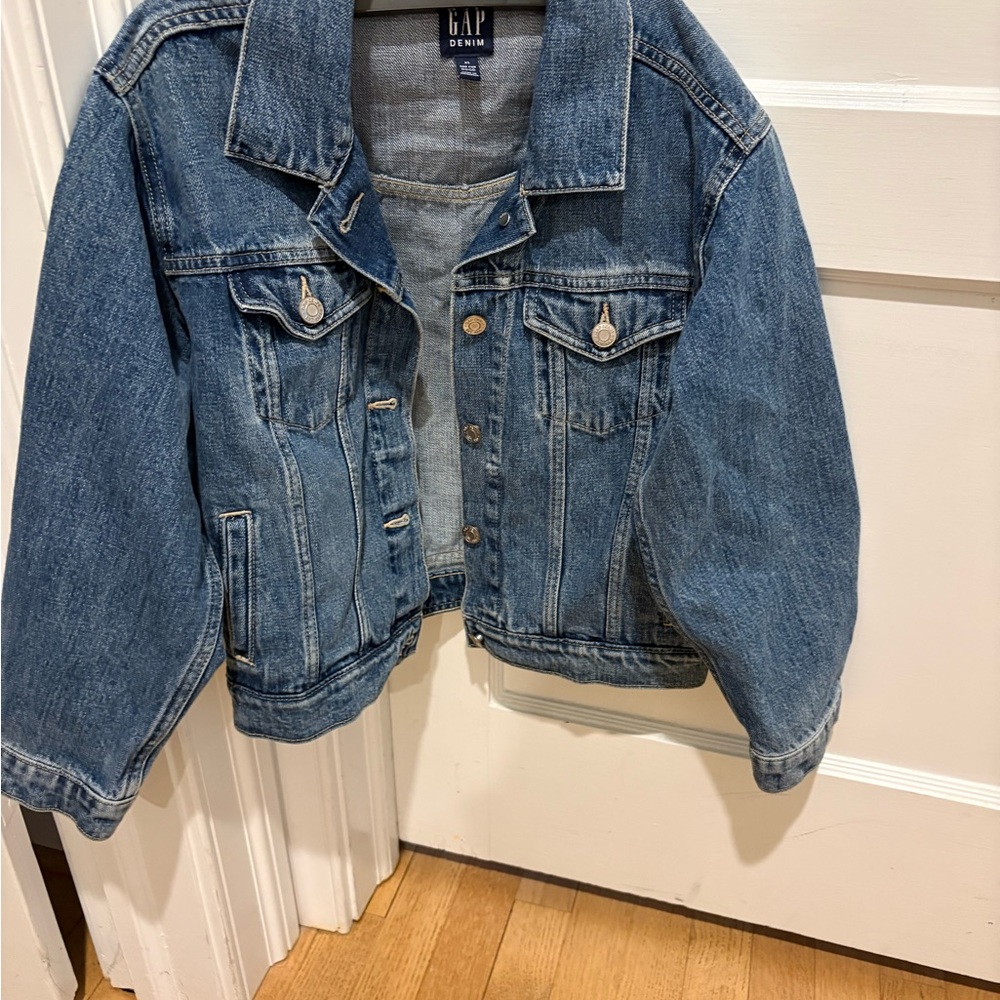 GAP Blue Denim Jacket with Button Details
